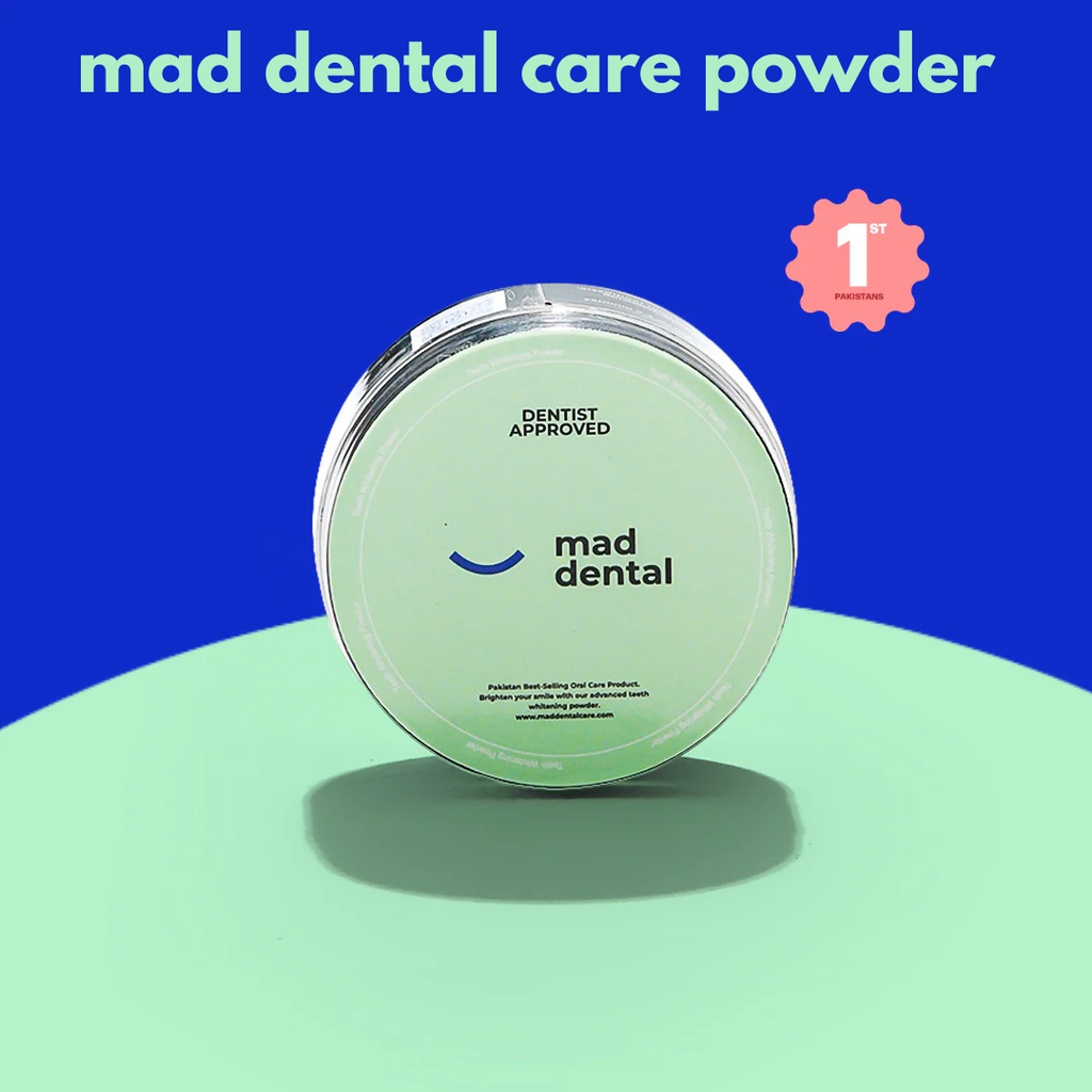 Mad Dental Care Powder  Whiter Teeth, Fresh Breath.