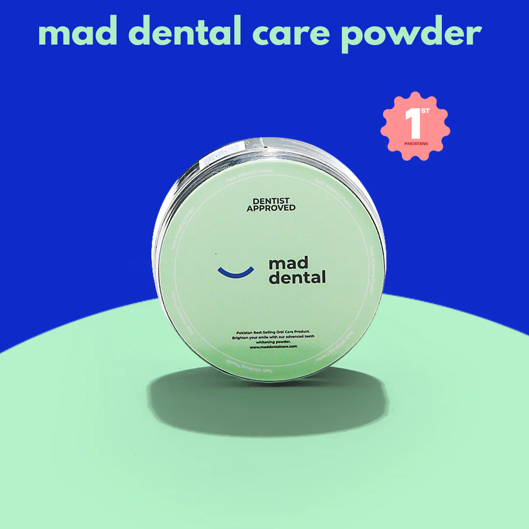Mad Dental Care Powder  Whiter Teeth, Fresh Breath.