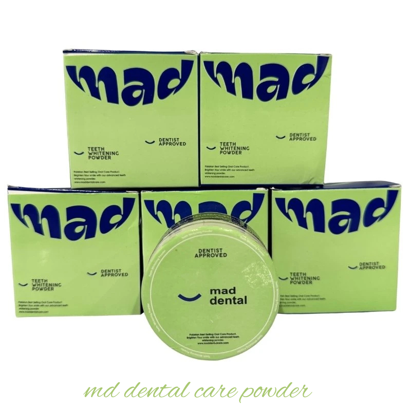 Mad Dental Care Powder  Whiter Teeth, Fresh Breath.